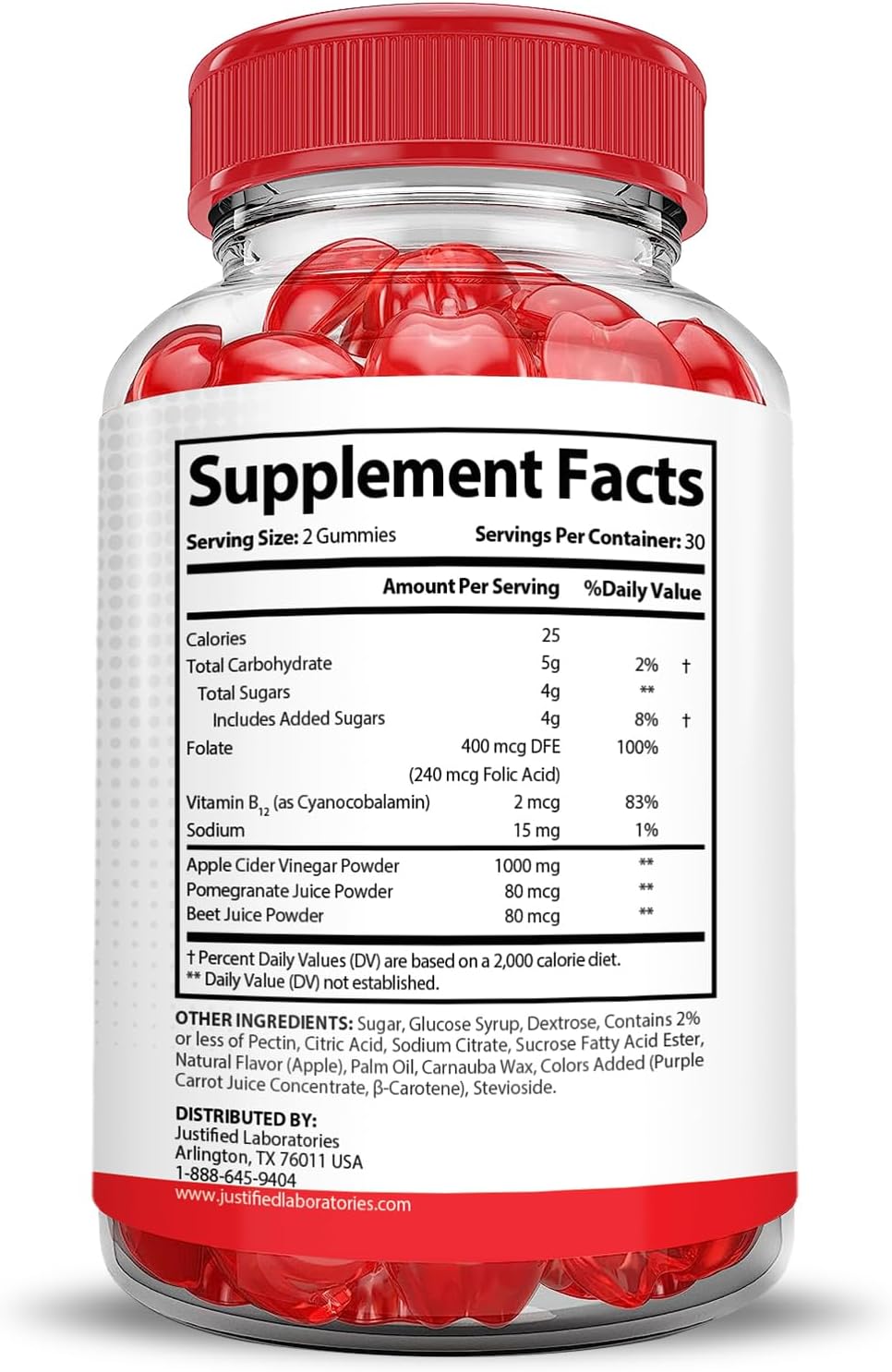Justified Laboratories Vital Pump XL Performance Gummies (2 Pack) - 120 Gummies - görsel 5