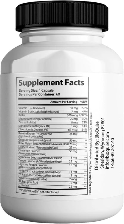 Gluco Rina Max Ultra Food Supplement - 60 Capsules