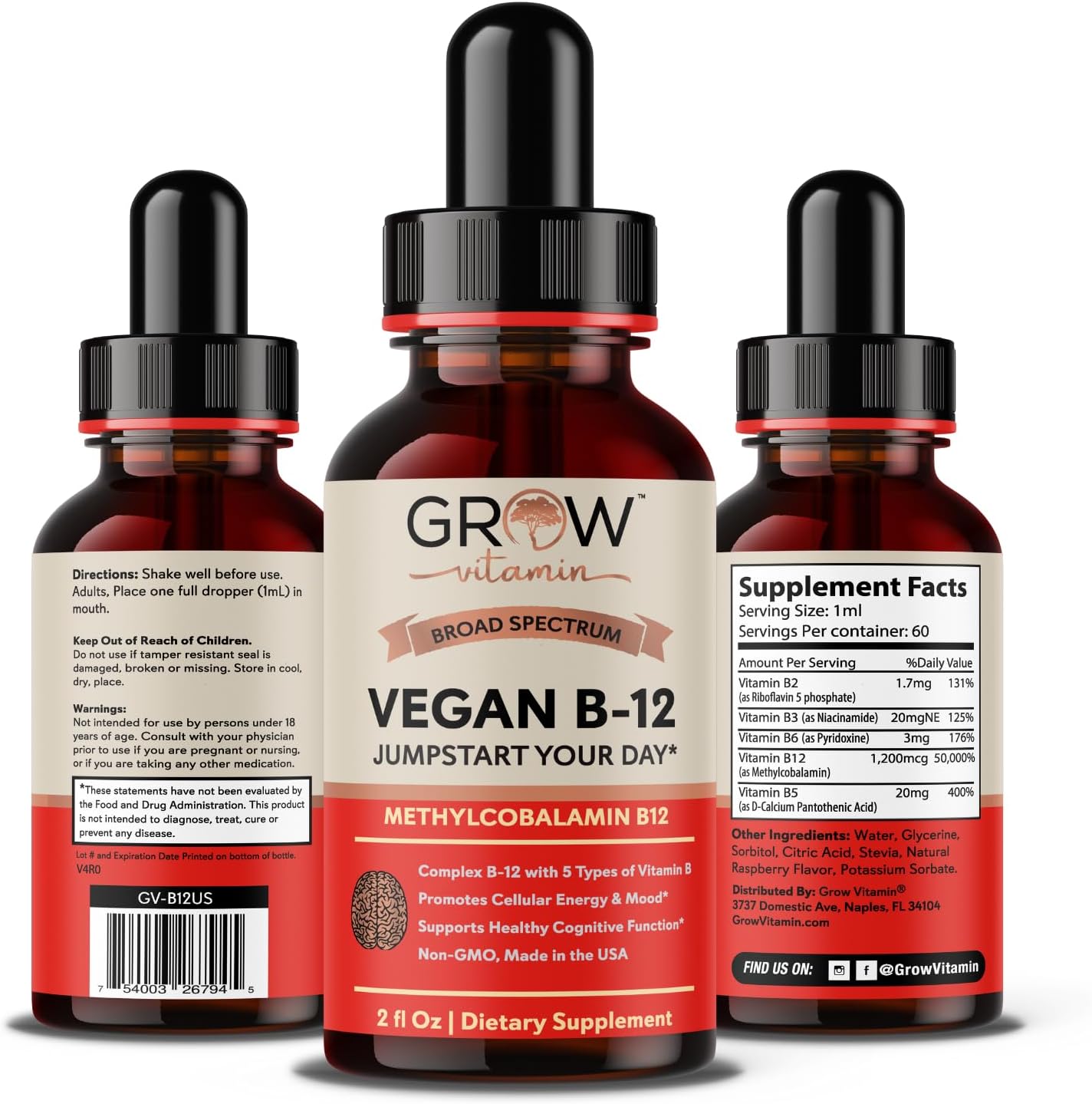 Vegan B12 Complex Liquid Sublingual Drops - Premium Methylcobalamin Supplement for Energy, Mood, Immune Support and Healthy Hair, Skin & Nails - görsel 8