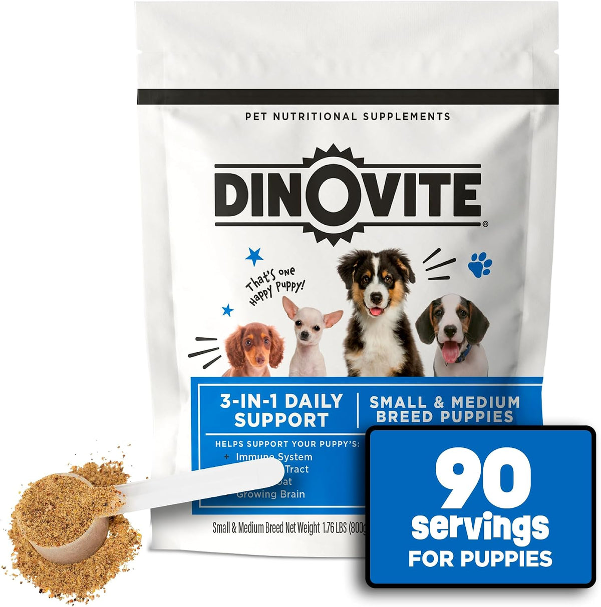 Dinovite Probiotic Food Topper for Puppies - – Immune Wellness: A healthy gut is closely linked to immune – Image 3