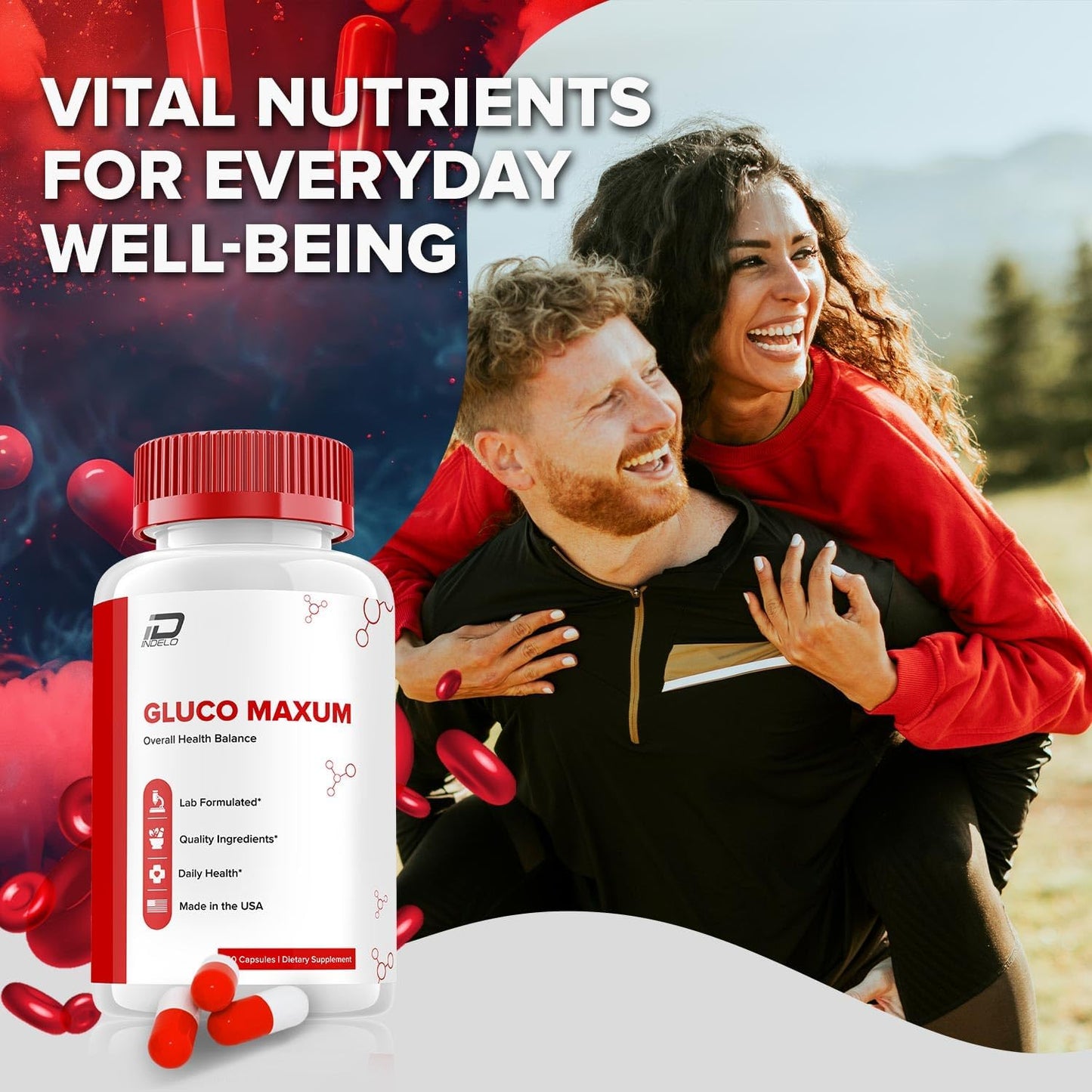 Gluco Maxum Capsules - All-Natural Blood Sugar Support Supplement, 3 Pack (180 Capsules) - görsel 5