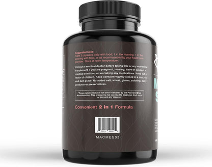 Visual Advantage® Macular Support + Meso-Z – Eye Supplement with Triple Carotenoids for Blue Light Defence (180 Soft Gel Capsules)