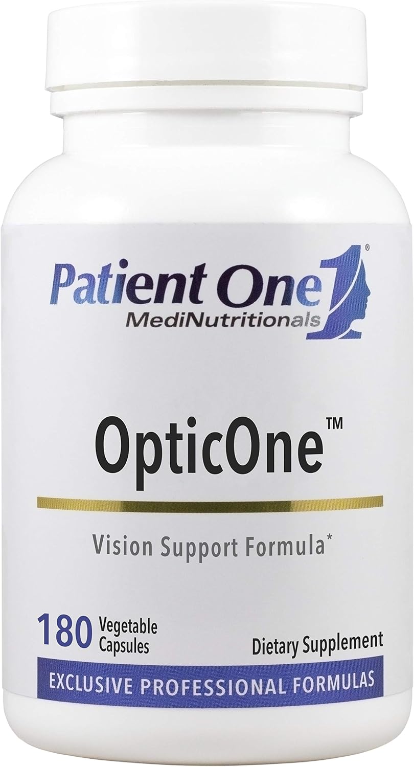 Patient One OpticOne – Food Supplement to Support Optic Nerve Health and Eyesight Function with Vitamins A, E, Lutein, ALA, and More – 180 Capsules - görsel 1