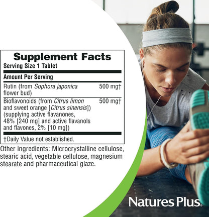 NaturesPlus Biorutin 1000 mg – Bioflavonoid and Rutin Complex – 60 Tablets