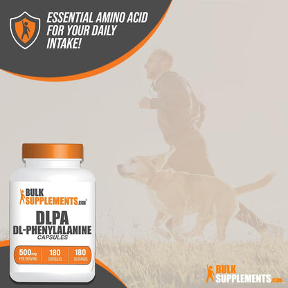 BulkSupplements.com DL-Phenylalanine Capsules - 500mg, 180 Capsules