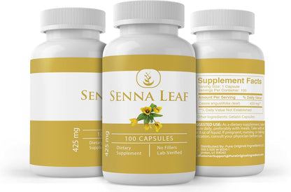 Pure Original Ingredients Senna Leaf, 100 Capsules – Always Pure, No Additives or Fillers