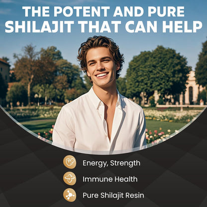 Shilajit Food Supplement – Traditionally Used to Help Support Energy and Immunity, 100 Soft Gel Capsules