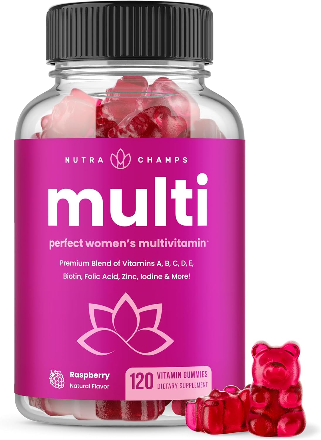 NutraChamps Multivitamin for Women – 120 Gummy Vitamins - görsel 1