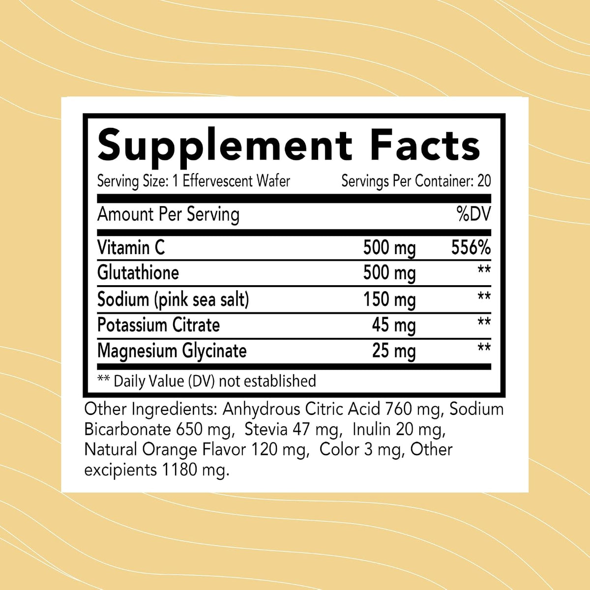 Optimal Health Systems Essential Glutathione – Master Antioxidant with Vitamin C & Electrolytes – Tri-peptide Glutathione Supplement – 20 Wafers - görsel 2