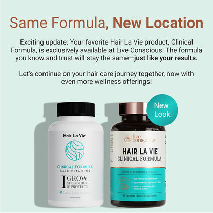Hair La Vie Clinical Formula Hair Growth Vitamins – with Biotin, Collagen & Saw Palmetto – Image 2