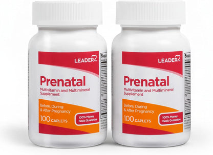 Leader Prenatal Multivitamin with 800 mcg Folic Acid and Essential Nutrients