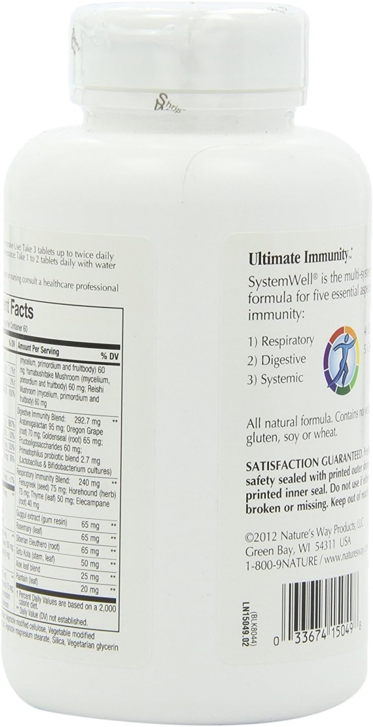 Nature's Way SystemWell Immune Formula, 180 Tablets - görsel 3