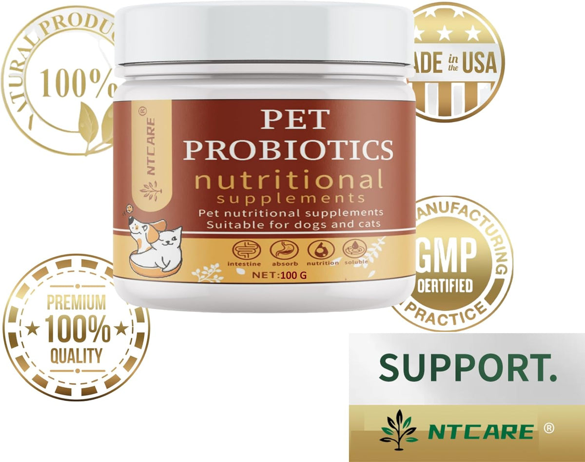 Probiotic Powder for Dogs & Cats – Digestive Wellness & Natural Defence Support with Prebiotics and Enzymes – Veterinarian Formulated – 100g - görsel 6
