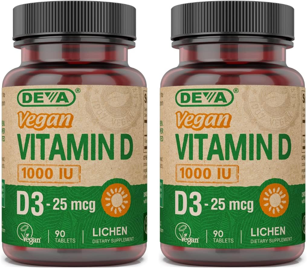DEVA Vegan Vitamin D3 1000 IU - Plant-Based Cholecalciferol, 90 Tablets - görsel 7