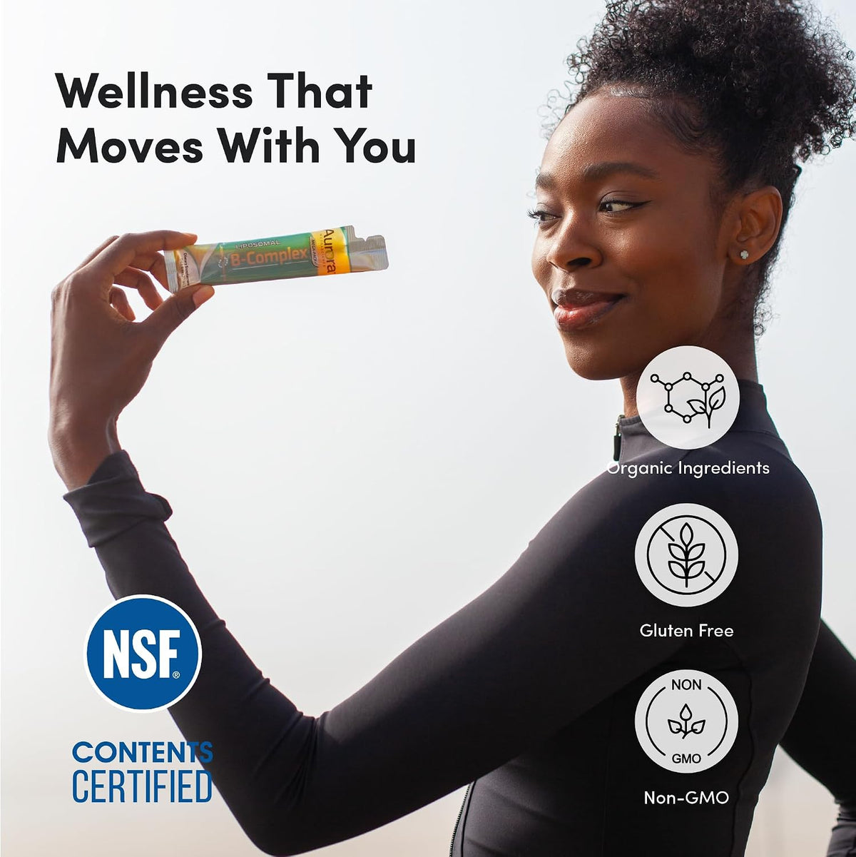 Aurora Nutrascience Mega-Liposomal B-Complex + Vitamin C – Orange, 10 Single Serve Packets - görsel 7