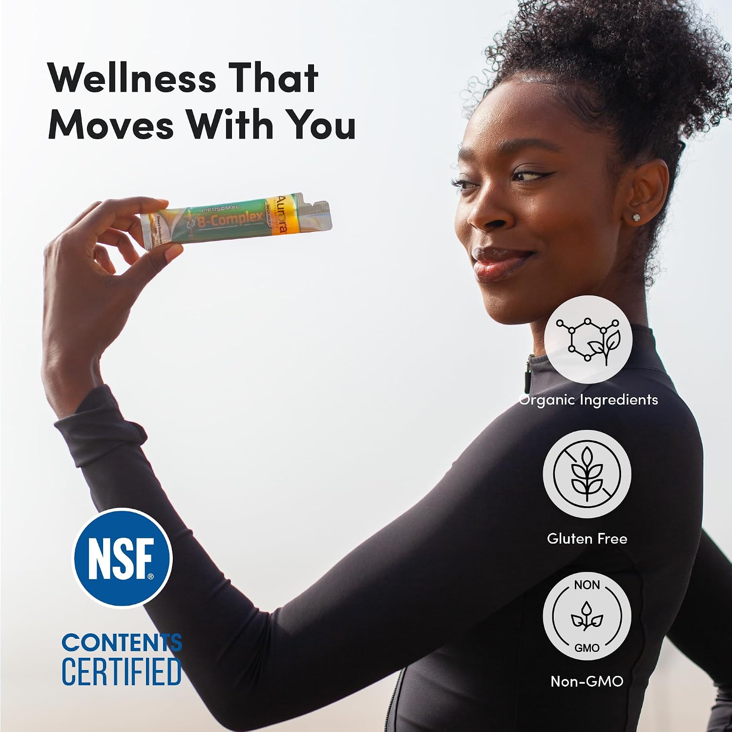 Aurora Nutrascience Mega-Liposomal B-Complex + Vitamin C – Orange, 10 Single Serve Packets - görsel 7