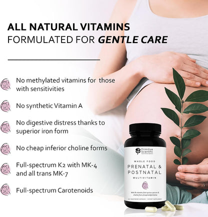 Primitive Scientific Prenatal and Postnatal Multivitamin for Women