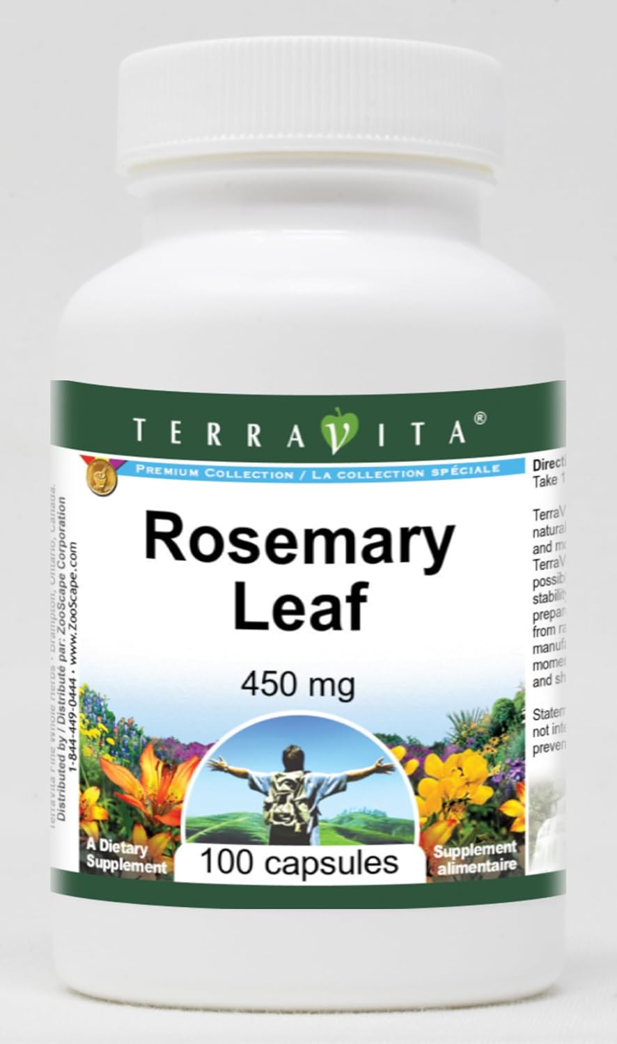 Terravita Rosemary Leaf - 450 mg (100 Capsules, ZIN: 511548) - görsel 1