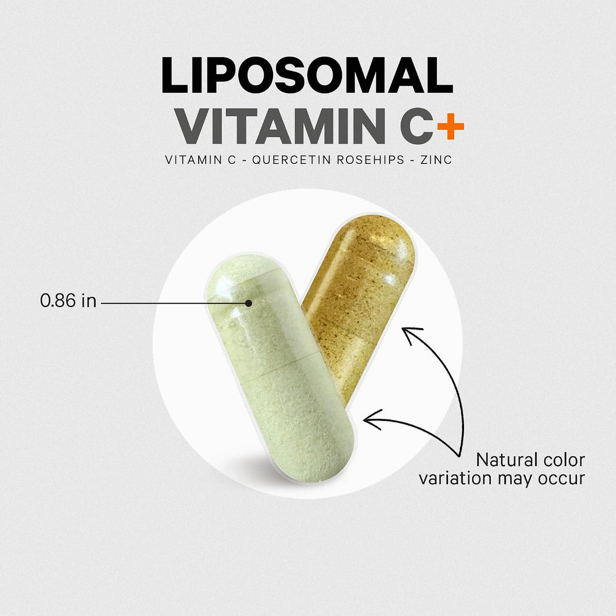 Codeage Liposomal Vitamin C 1500mg with Zinc, Elderberry, Citrus Bioflavonoids and Quercetin - 180 Capsules - görsel 4