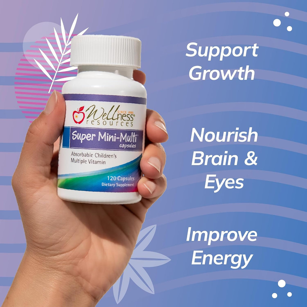 Super Mini-Multi - Children's Multivitamin with Methyl Folate, Methyl B12 and Coenzyme B Vitamins (120 Capsules) - görsel 4