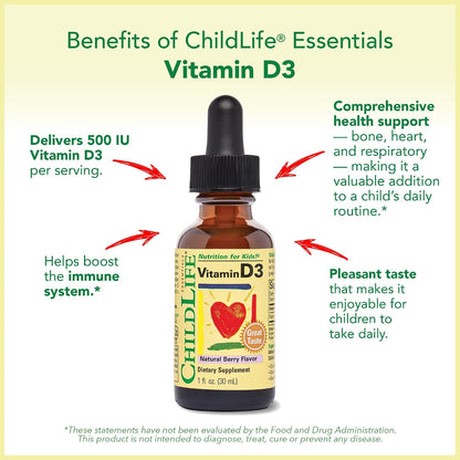 ChildLife Essentials Baby Vitamin D3 Drops