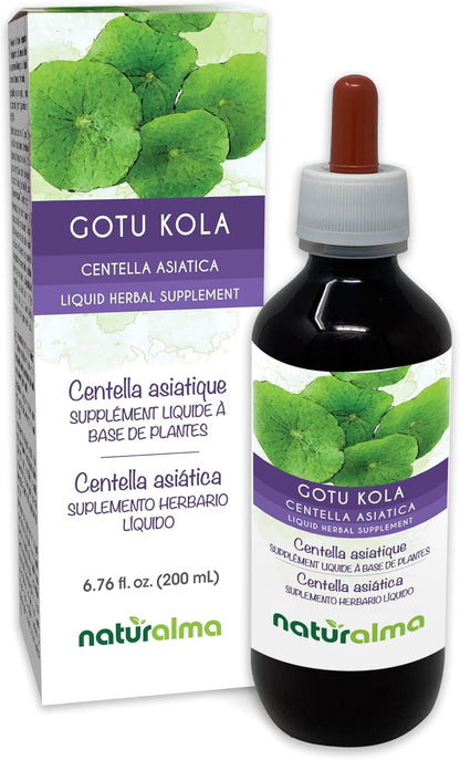 Naturalma Gotu Kola (Centella asiatica) Alcohol-Free Tincture – 118 ml Liquid Extract