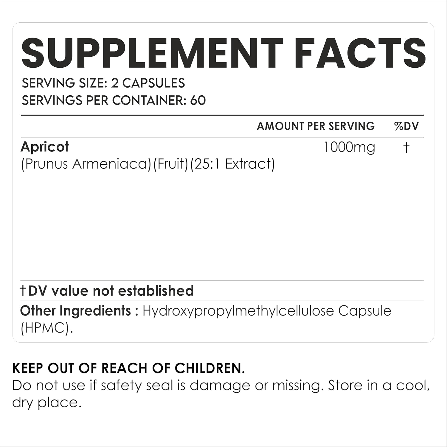 AMALTH Apricot Extract Supplement Capsules (25:1) - 120 Vegetarian Capsules - görsel 2