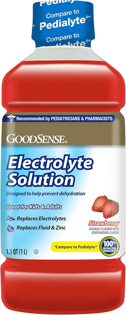 GoodSense Electrolyte Solution, Strawberry - 1 Litre