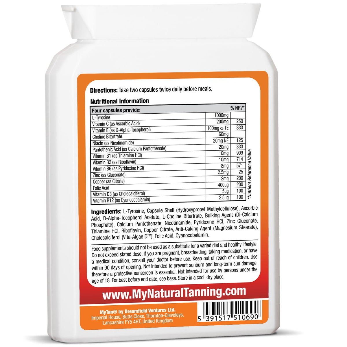 MyTan Boost Tan Pills - Sun Tan Accelerator - 100 Capsules - görsel 2