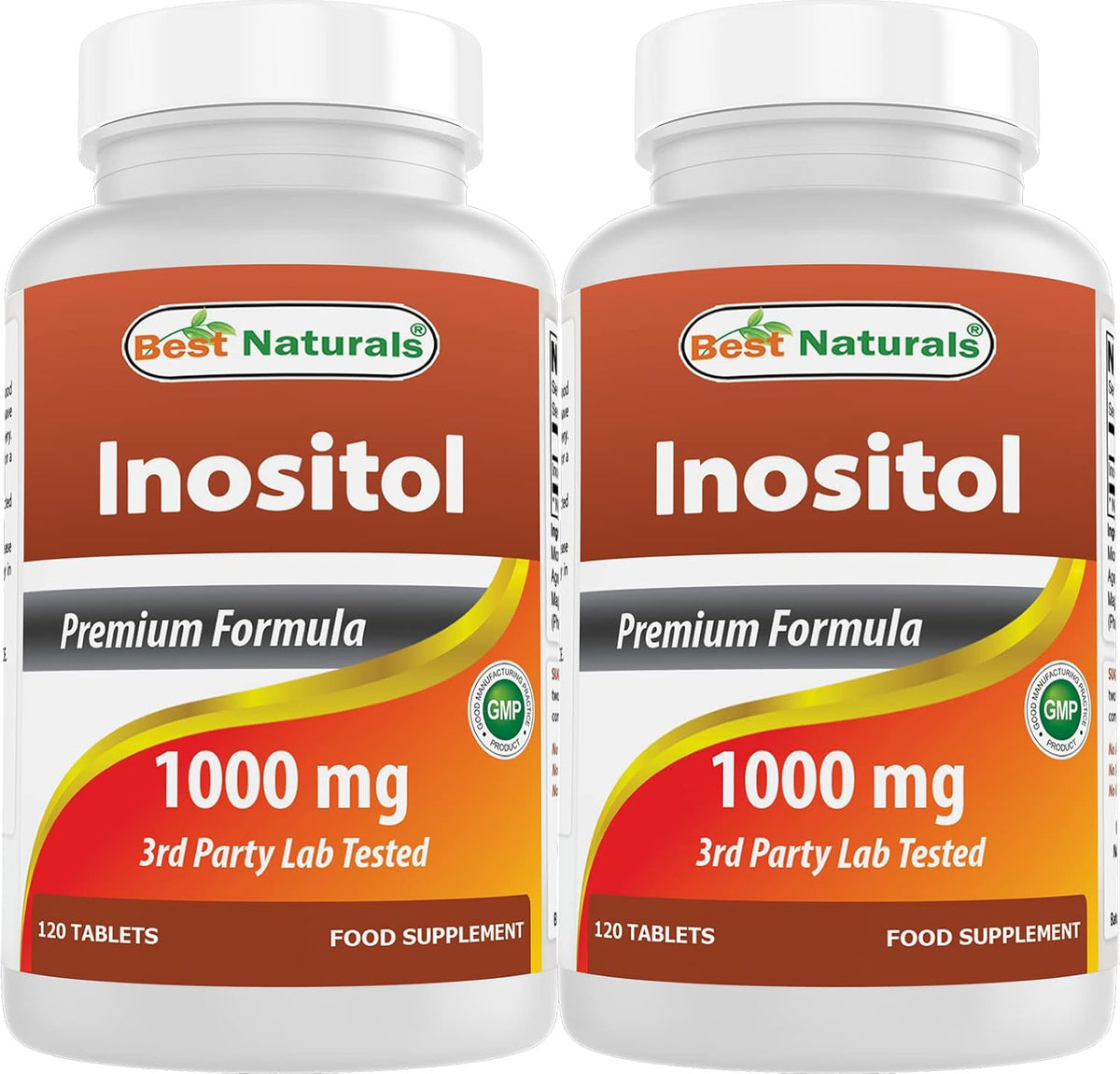 Best Naturals Inositol 1000 mg, 120 Tablets - görsel 1
