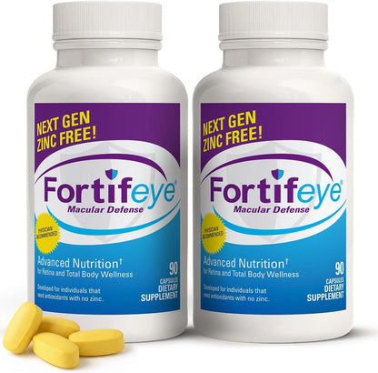 Fortifeye Macular Defence Multivitamin - All-Natural Eye & Body Supplement with Lutein & Zeaxanthin, 90 Tablets