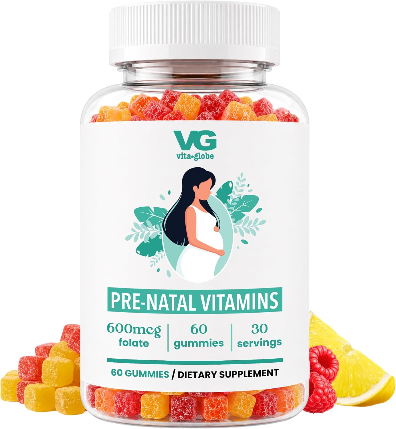 VITA Globe Prenatal Fish Oil Gummy Vitamins – 60 Count - görsel 1