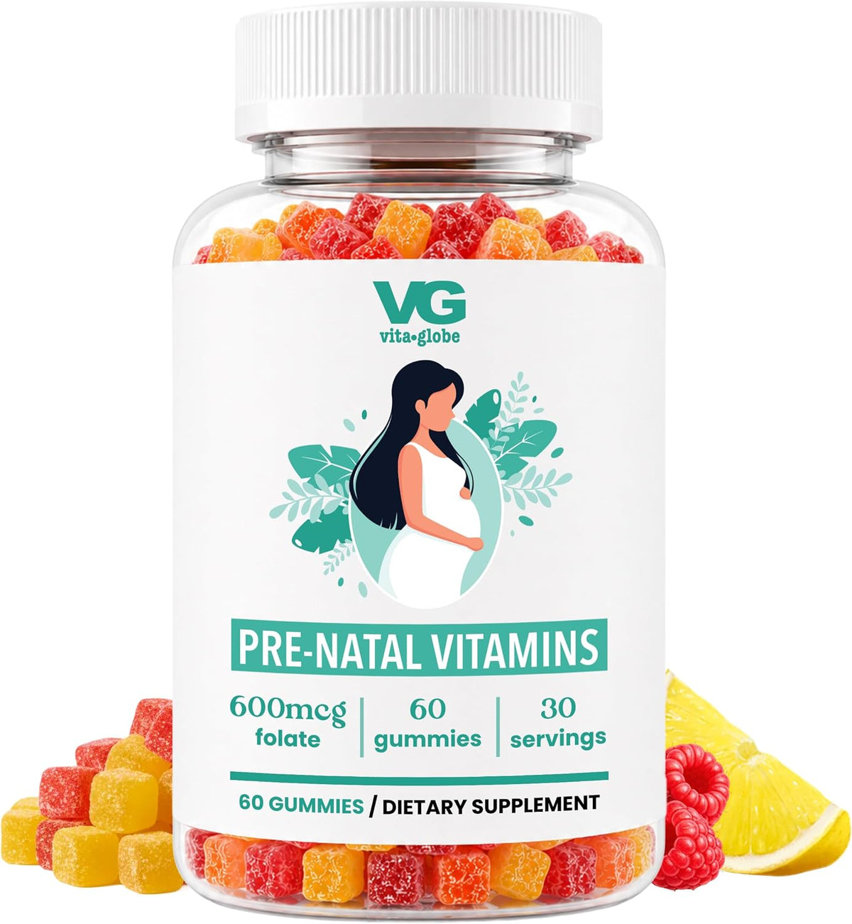 VITA Globe Prenatal Fish Oil Gummy Vitamins – 60 Count - görsel 1