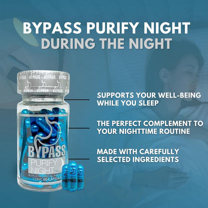 Dendas Bypass Purify Night - Bottle of 60 Capsules