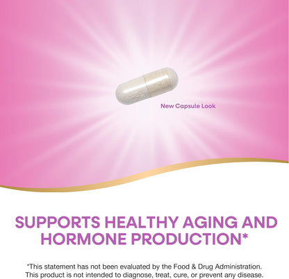 Nature's Way Youthful You DHEA 5 Mg, Supports Healthy Ageing & Hormone Production*, No Gluten, 60 Vegan Capsules (Packaging May Vary) - 2 Pack