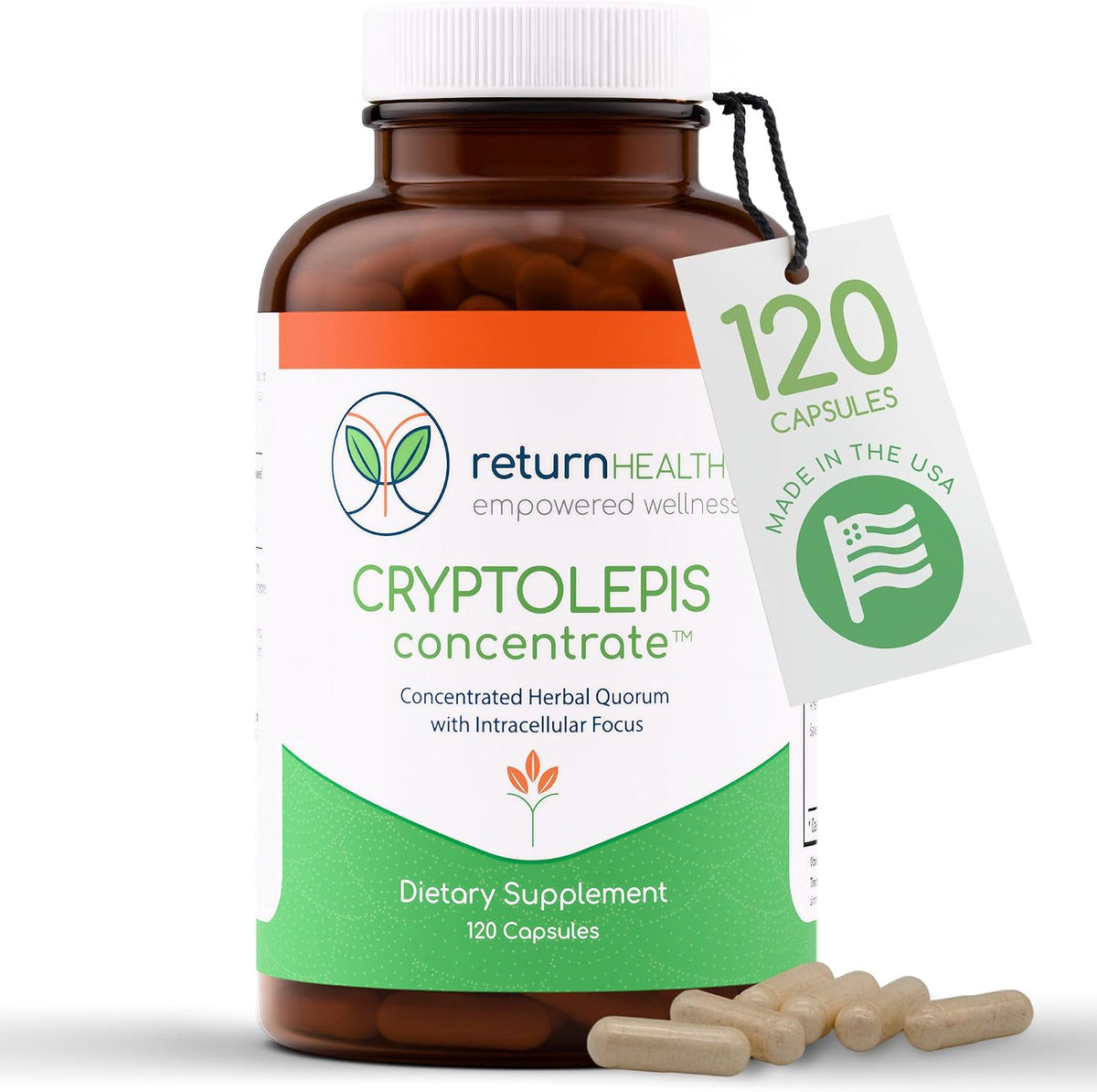 Cryptolepis Concentrate - Immune Support with Cryptolepis Sanguinolenta, 120 Capsules - görsel 1