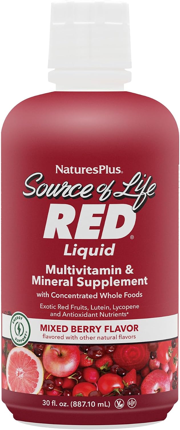NaturesPlus Source of Life RED Liquid Multivitamin – 887 ml - görsel 1