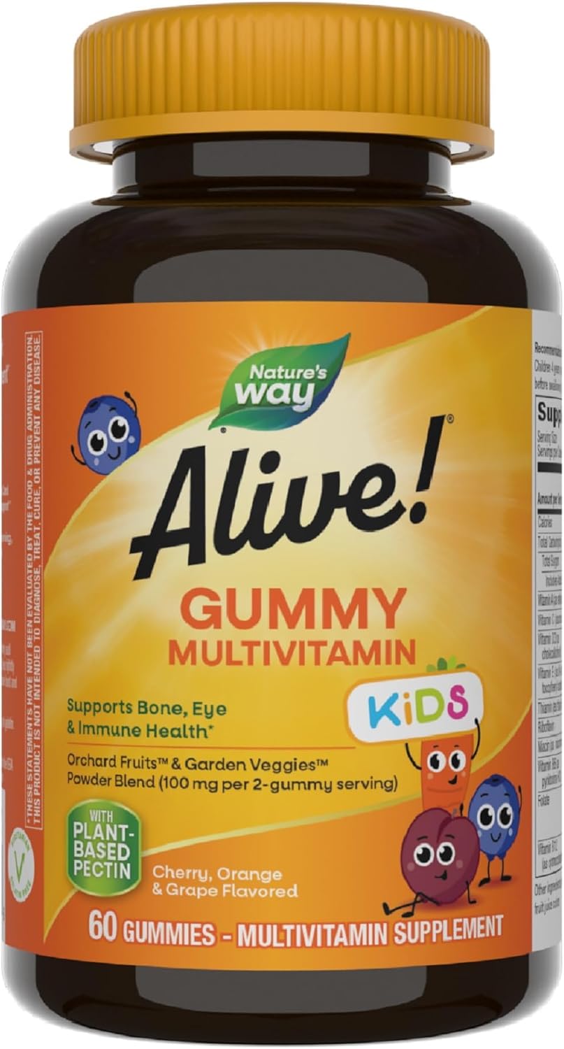 Nature's Way Alive! Kids Multivitamin Gummy, 60 Gummies - görsel 1