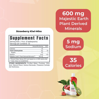 Youngevity Strawberry Kiwi-Mins Plant-Derived Multi-Mineral Complex, 946 ml