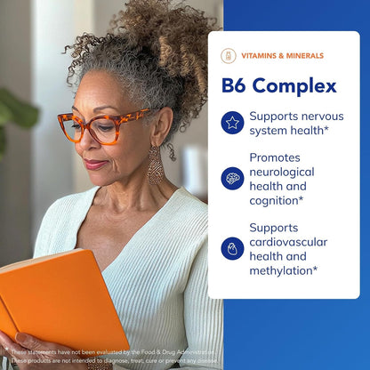 Pure Encapsulations B6 Complex – Nervous System & Brain Function Support – 120 Capsules