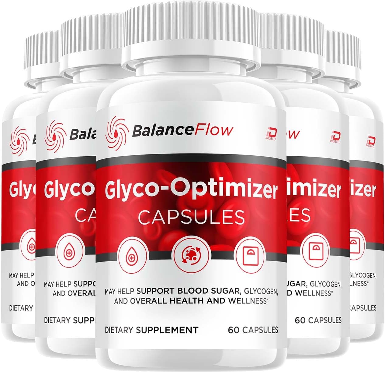Balance Flow Capsules - All-Natural Formula to Maintain Healthy Levels (300 Capsules, 5 Pack) - görsel 1