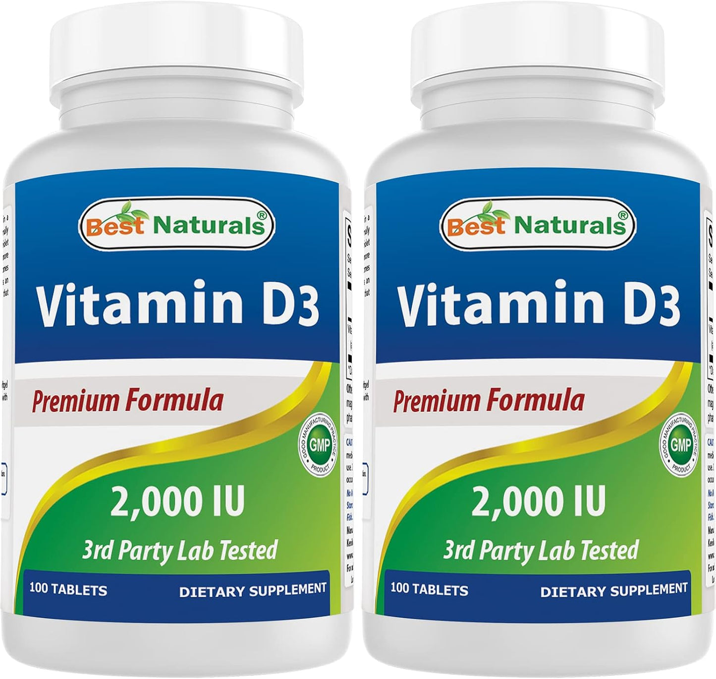 Best Naturals Vitamin D3 2000 IU (50 mcg) - 100 Tablets - görsel 8
