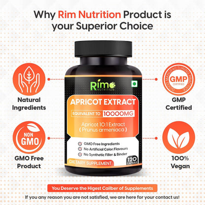 Rimo Nutrition Apricot Capsules – 120 Capsules