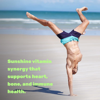 DEAL SUPPLEMENT Vitamin D3 2,000 IU + K2 MK7 50mcg Soft gel capsules with Virgin Coconut Oil