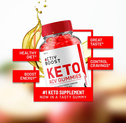 Activ Boost Keto ACV Gummies (3 Pack) - 180 Gummies