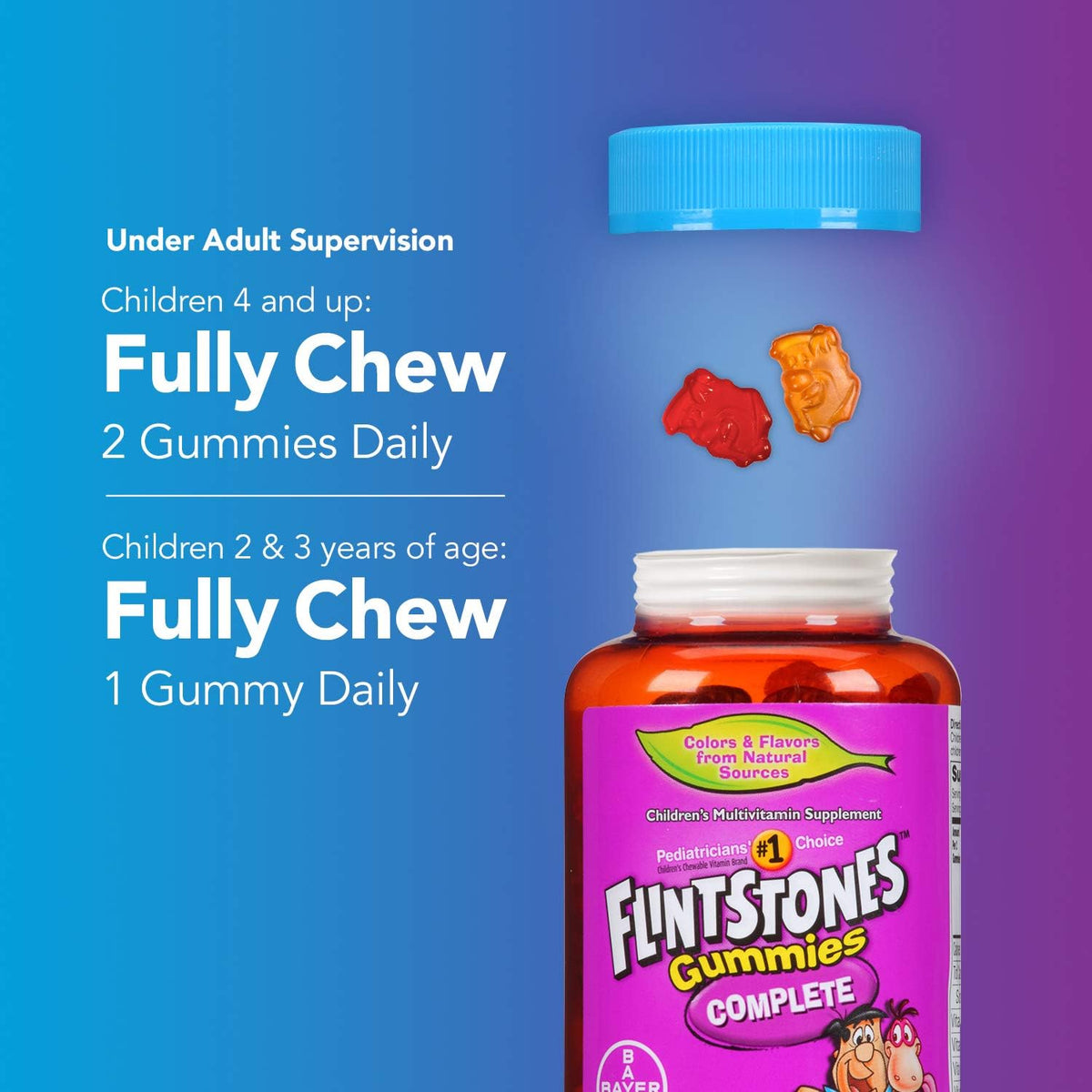Flintstones Children's Complete Multivitamin Gummies, 70 Count - görsel 4