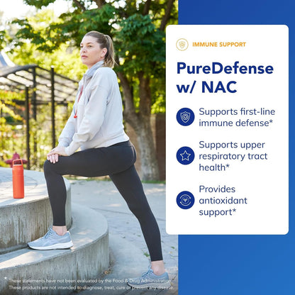 Pure Encapsulations PureDefense with NAC – Immune and Respiratory Support – 20 Capsules