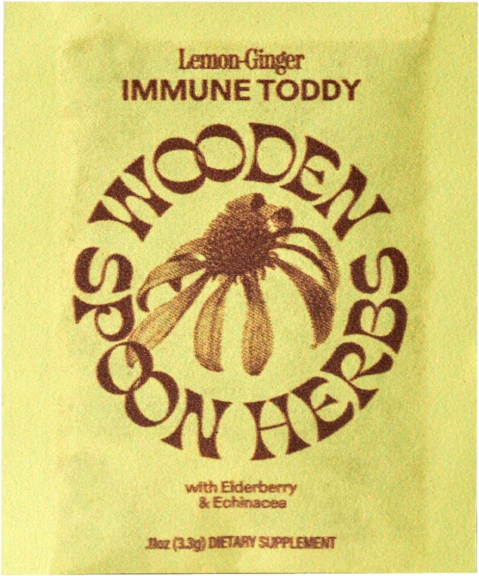 Lemon & Ginger Immune Support Drink Mix with Elderberry, Echinacea, Zinc and Vitamin C - 10 Sachets - görsel 4