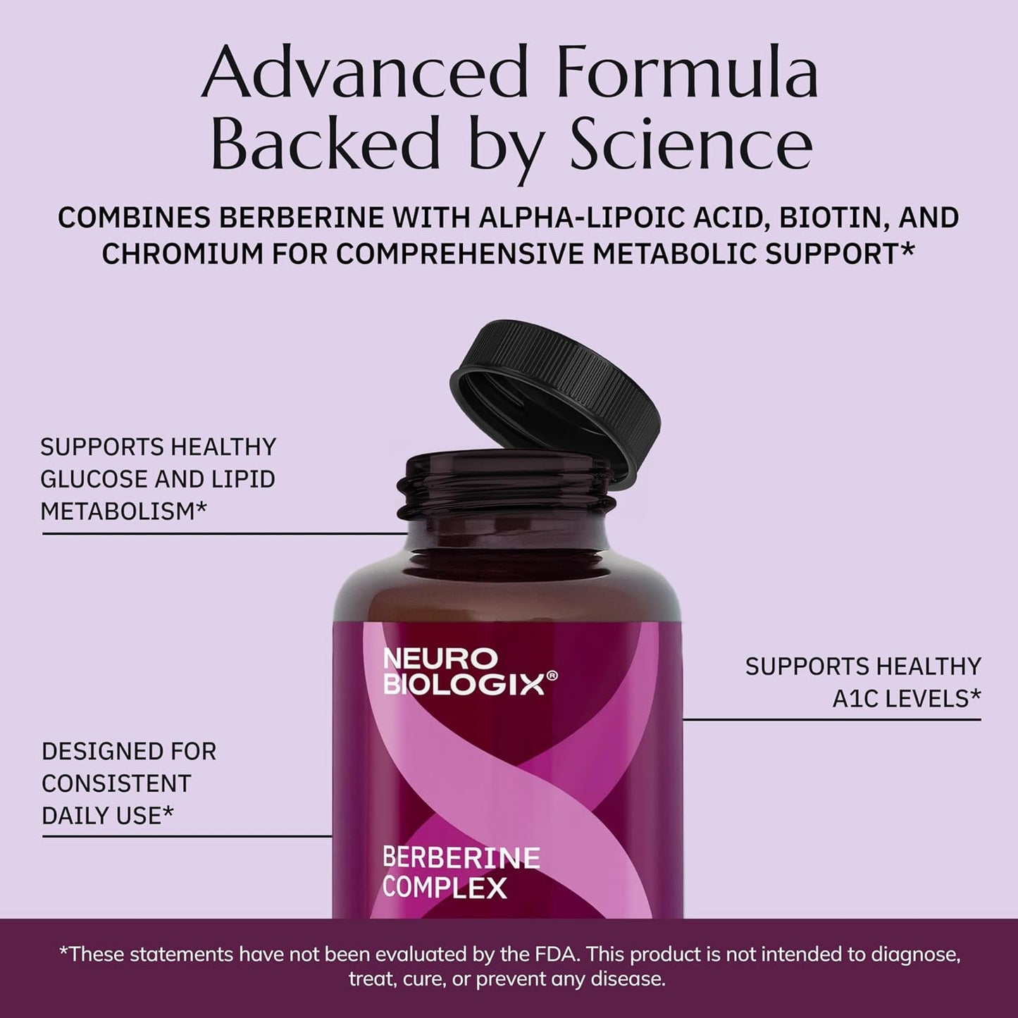 Neurobiologix Berberine Complex – Metabolic & Weight Management Support with Alpha Lipoic Acid, Biotin & Chromium, 60 Capsules - görsel 7