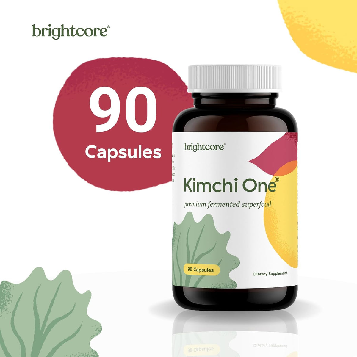 Brightcore Nutrition Kimchi One – Fermented Kimchi Powder Capsules (90 Count) - görsel 7